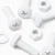 20x White PP Pan Head Plastic Screws & Bolts M6 x 20mm, Nuts & Washers