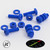 20x Blue Pan Head, (PP), M6 x 20 mm, Plastic Bolts, Nuts & Washers - Screws
