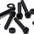 20x Black PP Pan Head Plastic Screws & Bolts M3 x 20mm, Nuts & Washers