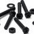 20x Black PP Pan Head Plastic Screws & Bolts M3 x 20mm, Nuts & Washers