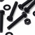20x Black Pan Head, (PP), M3 x 20mm, Plastic Bolts, Nuts & Washers - Screws