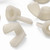 20x Natural Nylon Plastic Butterfly Wing Nuts M4, Thumb Nuts