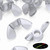 20x Clear Acrylic Plastic Butterfly Wing Nuts M6, Thumb Nuts