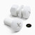 20x White Pan Head, (PP), M8 x 20mm, Plastic Bolts, Nuts & Washers - Screws