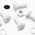 20x White Pan Head, (PP), M8 x 20 mm, Plastic Bolts, Nuts & Washers - Screws