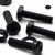20x Black Pan Head, (PP), M5 x 20 mm, Plastic Bolts, Nuts & Washers - Screws