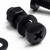20x Black Pan Head, (PP), M5 x 20 mm, Plastic Bolts, Nuts & Washers - Screws