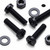 20x Black Pan Head, (PP), M5 x 20mm, Plastic Bolts, Nuts & Washers - Screws