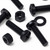 20x Black Pan Head, (PP), M5 x 20 mm, Plastic Bolts, Nuts & Washers - Screws