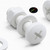 20x White PP Pan Head Plastic Screws & Bolts M5 x 20mm, Nuts & Washers