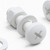 20x White Pan Head, (PP), M5 x 20 mm, Plastic Bolts, Nuts & Washers - Screws