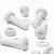 20x White Pan Head, (PP), M5 x 20 mm, Plastic Bolts, Nuts & Washers - Screws