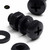 20x Black PP Pan Head Plastic Screws & Bolts M6 x 20mm, Nuts & Washers