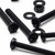 20x Black Pan Head, (PP), M4 x 40mm, Plastic Bolts, Nuts & Washers - Screws