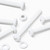 20x White PP Pan Head Plastic Screws & Bolts M6 x 60 mm, Nuts & Washers