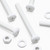 20x White PP Pan Head Plastic Screws & Bolts M6 x 60mm, Nuts & Washers