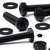 20x Black Pan Head, (PP), M4 x 20 mm, Plastic Bolts, Nuts & Washers - Screws