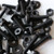 20x Black Pan Head, (PP), M4 x 20mm, Plastic Bolts, Nuts & Washers - Screws