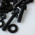 20x Black Pan Head, (PP), M4 x 20mm, Plastic Bolts, Nuts & Washers - Screws