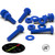 20x Blue PP Pan Head Cross Plastic Screws & Bolts M4 x 20mm, Nuts & Washers