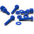 20x Blue Pan Head, (PP), M4 x 20 mm, Plastic Bolts, Nuts & Washers - Screws