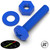 20x Blue Pan Head, (PP), M4 x 20 mm, Plastic Bolts, Nuts & Washers - Screws