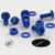 20x Blue Pan Head, (PP), M8 x 20 mm, Plastic Bolts, Nuts & Washers - Screws