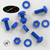 20x Blue PP Pan Head Cross Plastic Screws & Bolts M8 x 20mm, Nuts & Washers