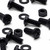 20x Black PP Pan Head Plastic Screws & Bolts M8 x 20mm, Nuts & Washers