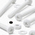 20x White Pan Head, (PP), M4 x 40 mm, Plastic Bolts, Nuts & Washers - Screws