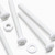 20x White PP Pan Head Plastic Screws & Bolts M4 x 40mm, Nuts & Washers