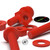 20x Red Pan Head, (PP), M4 x 20 mm, Plastic Bolts, Nuts & Washers - Screws
