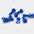 20x Blue Pan Head, (PP), M5 x 20mm, Plastic Bolts, Nuts & Washers - Screws