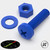 20x Blue Pan Head, (PP), M5 x 20 mm, Plastic Bolts, Nuts & Washers - Screws