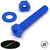 20x Blue Pan Head, (PP), M3 x 20 mm, Plastic Bolts, Nuts & Washers - Screws