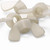 20x Nylon Plastic, Natural, M8 Butterfly, Wing Nuts