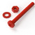 20x Red PP Pan Head Cross Plastic Screws & Bolts M4 x 40mm, Nuts & Washers