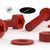 20x Red PP Pan Head Cross Plastic Screws & Bolts M4 x 40mm, Nuts & Washers