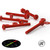 20x Red PP Pan Head Cross Plastic Screws & Bolts M4 x 40mm, Nuts & Washers