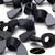 20x Black, Nylon Plastic, M5 Butterfly, Wing Nuts