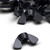 20x Black Nylon Plastic Butterfly Wing Nuts M5, Thumb Nuts