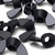 20x Black Nylon Plastic Butterfly Wing Nuts M5, Thumb Nuts