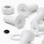 20x White, Countersunk Cross Head, (PP), M8 x 20mm, Plastic Bolts, Nuts & Washers - Screws