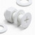 20x White, Countersunk Cross Head, (PP), M8 x 20mm, Plastic Bolts, Nuts & Washers - Screws