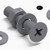 20x Grey PP Countersunk Plastic Screws & Bolts M4 x 20mm, Nuts & Washers