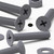 20x Grey, Countersunk Cross Head, (PP), M4 x 20 mm, Plastic Bolts, Nuts & Washers - Screws