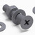 20x Grey PP Countersunk Plastic Screws & Bolts M4 x 20mm, Nuts & Washers