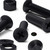 20x Black PP Countersunk Plastic Screws & Bolts M5 x 20mm, Nuts & Washers