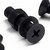 20x Black PP Countersunk Plastic Screws & Bolts M5 x 20mm, Nuts & Washers