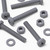 20x Grey Cross Pan Head (PP) M6 x 40 mm Plastic Bolts, Nuts & Washers - Screws